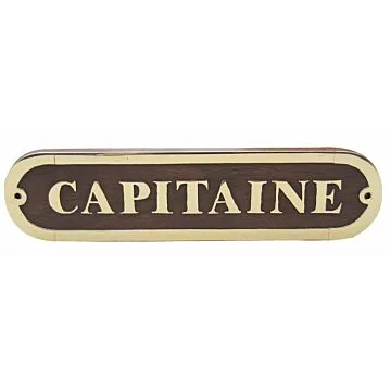 Sea Club Türschild Capitaine Holz