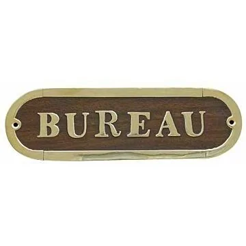 Sea Club Türschild Bureau Holz