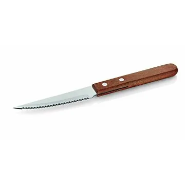 WAS 12 Stk. Steak-/Pizzamesser mit Holzgriff 21 cm Edelstahl