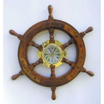 Sea Club Bullaugenuhr im Steuerrad  45 cm