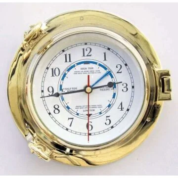 Sea Club Tidenuhr im Bullauge 22 cm