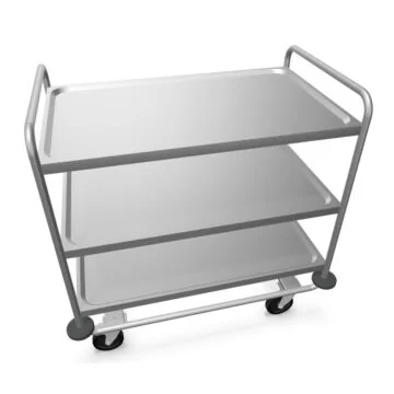 B.PRO Servierwagen SW 10x6-3 mit stahlverzinkten Rollen
