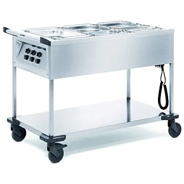 B.PRO Speisenausgabewagen SAW 3 Beheizt Offen