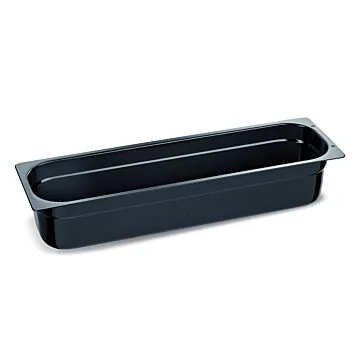 B.PRO Gastronorm-Behälter Schale Buffet Line GN 2/4 schwarz-20 mm