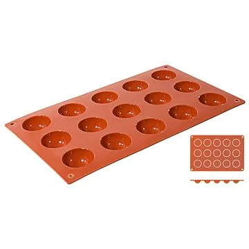 Contacto Silikon-Backmatte, Halbkugel, 15 Formen