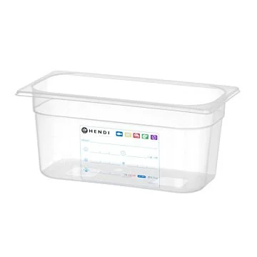 Hendi HACCP Aufbewahrungsbehälter GN 1/3, 5,7 L, Transparent, 325 x 176 x (H) 150 mm