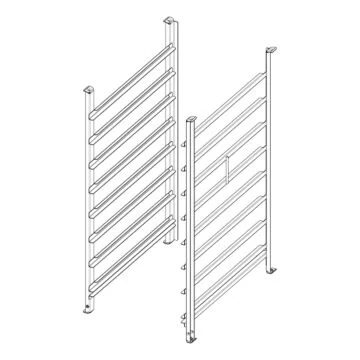 RATIONAL Einhängegestell Typ 10-1/1, 8x1/1GN, 85 mm Schienenabstand