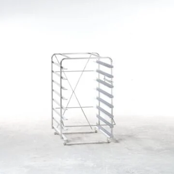 RATIONAL Hordengestellwagen Typ 10-1/1, 8x1/1GN, 80 mm Schienenabstand (Einfahrschiene verwenden)