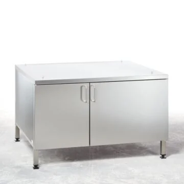 RATIONAL Untergestell UG IV für Typ 6-2/1, 10-2/1, 14 Paar Auflageschienen, Flügeltüren, allseitig geschlossen, Höhe 699 mm, mit Fixierung (MarineLine), Musterbild