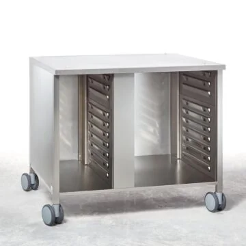 RATIONAL Untergestell UG III für Typ 6-1/1, 20 Paar Auflageschienen, Höhe 945 mm, fahrbar, für Dunstabzugshaube, UltraVent oder UltraVent Plus, Musterbild