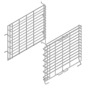 RATIONAL Einhängegestell Typ XS 6-2/3, 6x2/3GN, 46 mm Schienenabstand, Marine - Ausführung
