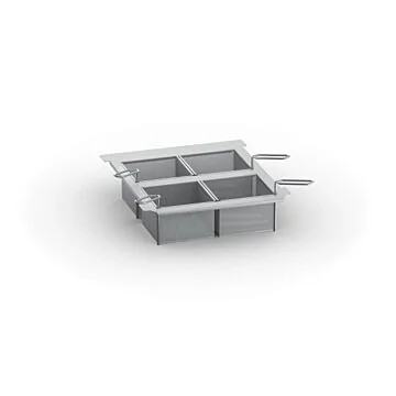 Rational iVario Portionskörbe gelocht mit Rahmen für Typ 2-XS