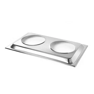 Hendi Aufsatzadapter für 2 Bain-Marie Töpfe, Aufsatz, GN 1/1, 530 x 325 x (H) 30 mm