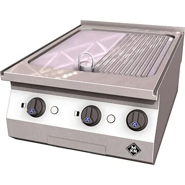MKN Counter-SL Elektro-Griddleplatte 1 Supra - Chrom-Nickel-Stahl, halb geriffelt