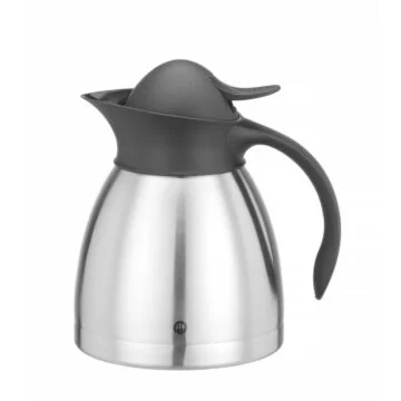 Hendi Isolierkanne mit schwarzer Druckknopfkappe, 1 L, ø 145 x (H) 205 mm