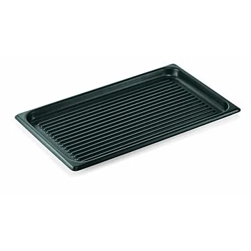 WAS GN Blech 1/1 mit PTFE Antihaftbeschichtung gerillt Aluminium