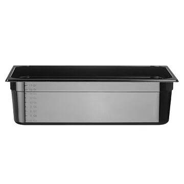 Hendi Gastronorm Behälter 1/1, GN 1/1, 21 L, Schwarz, 530 x 325 x (H) 150 mm
