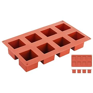 Contacto Silikon-Backmatte, Würfel, 8 Formen