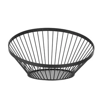 Hendi Obstkorb, abgerundet schwarz, ø 280 x (H) 130 mm