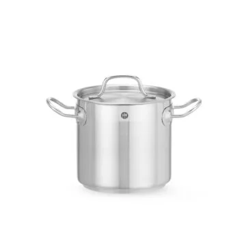 Hendi Kochtopf, hoch - mit Deckel, Profi Line, 3 L, ø 160 x (H) 150 mm