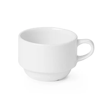 Hendi Tassen und Unterteller Serie Delta, Tasse, 0,17 L, ø 80 mm