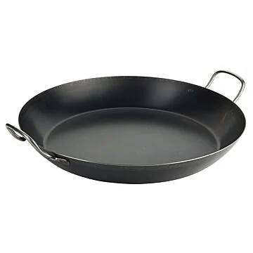 Contacto Paella-Eisenpfanne, gebläuter Stahl, 420 mm