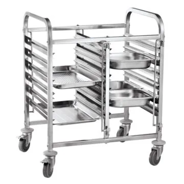 Hendi Transportwagen doppelt - 12 x GN 1/1, 740 x 550 x (H) 940 mm