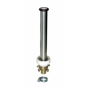 Hagola - Standrohrventil 1 1/4 "mit Standrohr Edelstahl poliert mit Kupplung Zubehör
