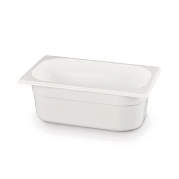 Hendi Gastronorm Behälter 1/4, GN 1/4, 2,8 L, Weiß, 265 x 162 x (H) 100 mm 