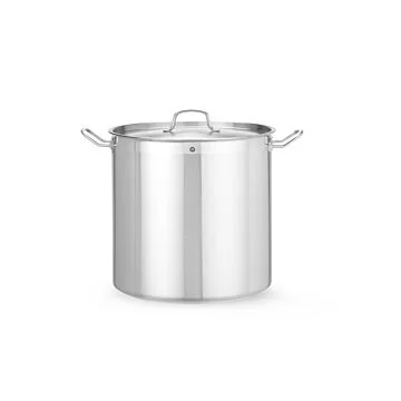 Hendi Kochtopf, hoch - mit Deckel, Profi Line, 37 L, ø 360 x (H) 360 mm