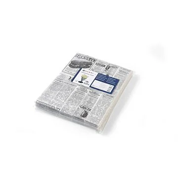 Hendi Einschlagpapier, fettdicht - 500 Stk, Zeitungsdruck, 200 x 250 mm