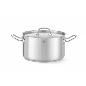 Hendi Fleischtopf - mit Deckel, Kitchen Line, 6 L, ø 240 x (H) 135 mm