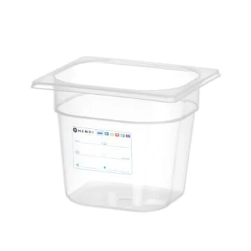 Hendi HACCP Aufbewahrungsbehälter, GN 1/6, 2,4 L, Transparent, 176 x 162 x (H) 150 mm
