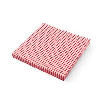 Hendi Einschlagpapier, fettdicht - 500 Stk, Karomuster, 306 x 305 mm