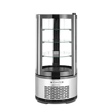 Hendi Kuchenvitrine, rund 100 L, 2 / 6 ˚C, 230 V / 0,21 kW, R600a, ø 480 x (H) 1030 mm
