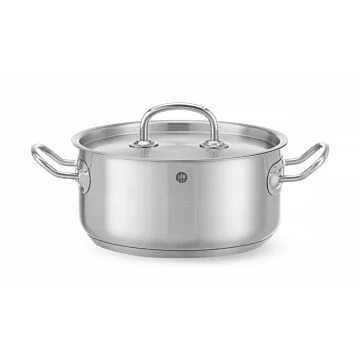 Hendi Bratentopf - mit Deckel, Kitchen Line, 2,9 L, ø 200 x (H) 95 mm