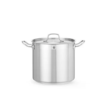 Hendi Kochtopf, hoch - mit Deckel, Profi Line, 10 L, ø 240 x (H) 220 mm