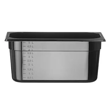 Hendi Gastronorm Behälter 1/3, GN 1/3, 5,7 L, Schwarz, 325 x 176 x (H) 150 mm