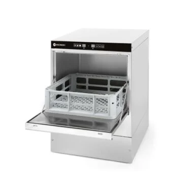 Hendi Gläserspüler K40, mit Spülmittelpumpe, 230 V / 2,8 kW, 510 x 470 x (H) 710 mm