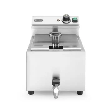 Hendi Friteuse Profi Line mit Ablasshahn - 8 l, Profi Line, 8L, Grau, 230V/3500W, 305x515x(H)350mm