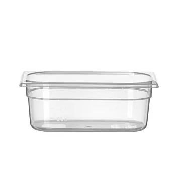 Hendi Gastronorm Behälter 1/4, GN 1/4, 2,8 L, Transparent, 265 x 162 x (H) 100 mm