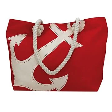 SeaClub Shopping-Tasche rot mit Ankerdruck Hauptbild