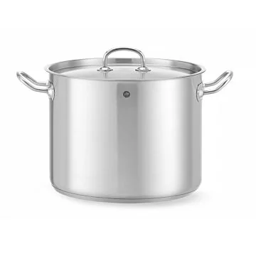 Hendi Gemüsetopf - mit Deckel, Kitchen Line, 13,5 L, ø 280 x (H) 220 mm