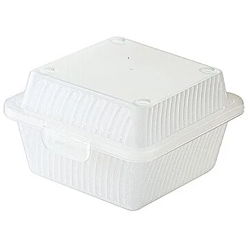 Contacto Eco-Takeouts Behälter, für Hamburger, weiß