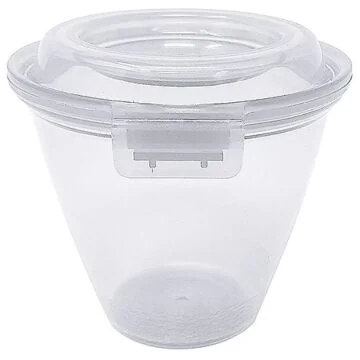 Contacto Eco-Takeouts Behälter, Klappdeckel, 365 ml, weiß 