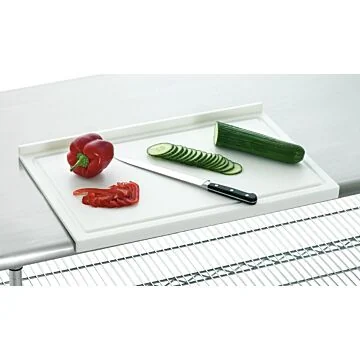 Bartscher Schneidbrett PE Stopperkante ws.