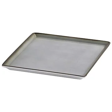 Frilich RAISER OAK Frischeplatte - Porzellanplatte, 230 x 230 mm grau