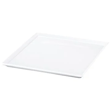 Frilich RAISER OAK Frischeplatte - Porzellanplatte, 330 x 330 mm weiß