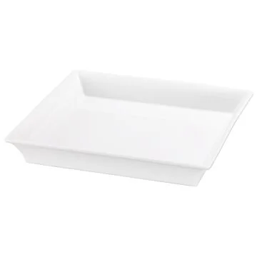 Frilich RAISER OAK Frischeschale - Porzellanschale 350 x 350 mm, weiß