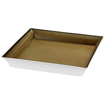 Frilich RAISER OAK Frischeschale - Porzellanschale 350 x 350 mm, caramel